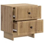 vidaXL Cabinet de chevet Chêne artisanal 43 x 34 5 x 47 5 cm