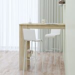 vidaXL Table bar murale Chêne Sonoma 102x45x103 5 cm Bois d'ingénierie