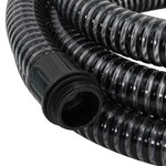 vidaXL Tuyau d'aspiration avec raccords en laiton noir 1 1" 10 m PVC