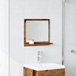 vidaXL Armoire à miroir de salle de bain vieux bois bois d'ingénierie