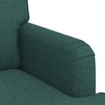 vidaXL Canapé Vert foncé 201 x 80 x 85 cm tissu