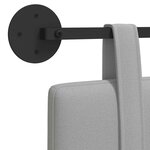 vidaXL Tête de lit suspendue Gris nuage Tissu