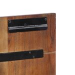 vidaXL Tête de lit multicolore 120 cm bois massif récupération