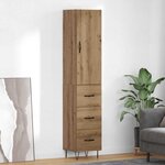 vidaXL Haut Armoire avec tiroir Chêne artisanal 69 5 x 34 x 180 cm