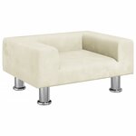 vidaXL Canapé pour enfants crème 50x40x26 5 cm velours