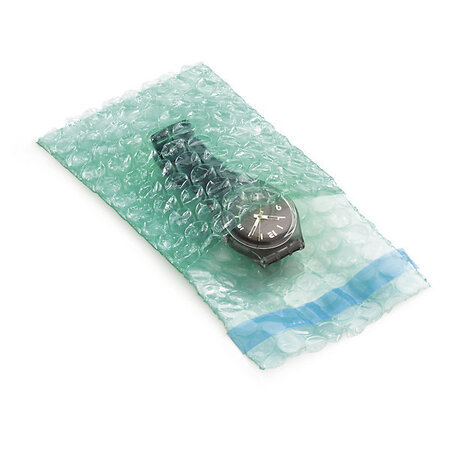 Sachet plastique zip transparent à bandes blanches 60 microns raja 18x25 cm