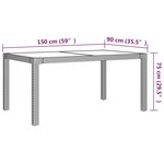 vidaXL Ensemble à manger d'extérieur 5Pièces coussins résine tressée gris