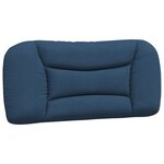 vidaXL Cadre de lit avec LED sans matelas bleu 90x190 cm tissu