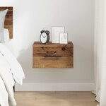 vidaXL Cabinet de chevet Bois ancien 35 x 35 x 20 cm Bois d'ingénierie