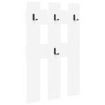 vidaXL Porte-manteau mural Blanc 65 x 3 x 100 cm Bois d'ingénierie