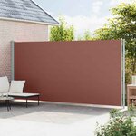 vidaXL Auvent latéral rétractable de patio 220x600 cm Marron