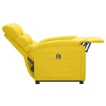 Vidaxl fauteuil inclinable jaune moutarde tissu