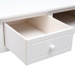 vidaXL Buffet Blanc 108x45x76 cm Bois de Paulownia massif
