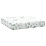 vidaXL Coussins de palette lot de 3 motif de feuilles tissu Oxford