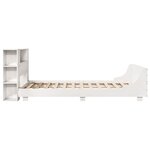vidaXL Cadre de lit sans matelas blanc 120x190 cm bois de pin massif
