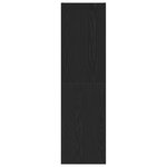 vidaXL Meuble TV en Chêne Noir  dimensions 30 5 x 30 x 110 cm  fabriqué en bois d'ingénierie