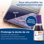 Encre tampon 801 pour Tampon Encreur 25 ml Violet COLOP