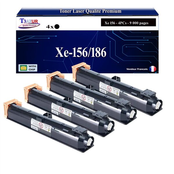 T3AZUR -4x Toners compatibles avec Xerox DocuCentre 136  2005  2055  286  3055  336 - Noir