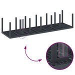 vidaXL Ensemble de salle à manger pour jardin 15 Pièces Anthracite