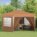 vidaXL Tente de fête pop-up 288 x 288 x 245 cm Beige Tissu Oxford