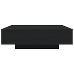 Table basse vidaXL avec lumières LED Chêne noir 100x100x31 cm