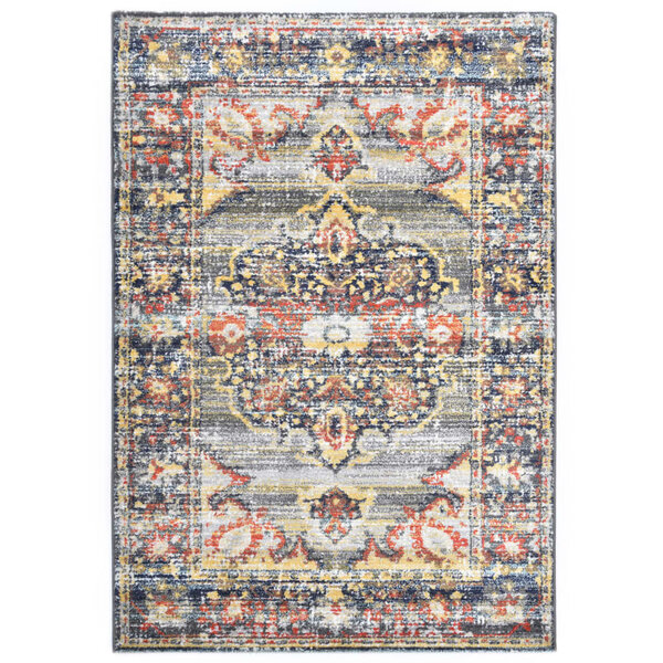 vidaXL Tapis Bleu 140x200 cm PP