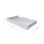 Tiroir de lit 90 x 200 BUDDY - bleu marine