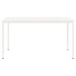 vidaXL Table de bar Blanc 110 x 55 x 105 cm Bois de pin massif