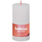 Bolsius Bougies pilier rustiques Shine 8 Pièces 100x50 mm Blanc nuageux