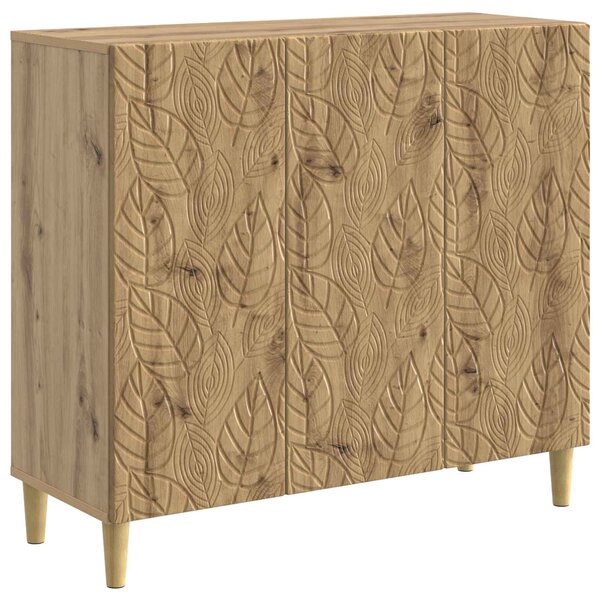 vidaXL Buffet Chêne artisanal 89 x 34 5 x 80 cm Bois d'ingénierie