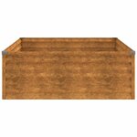 vidaXL Lit surélevé de jardin 100x100x36 cm acier corten