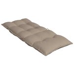 vidaXL Coussins de chaise à dossier haut lot de 6 taupe tissu oxford