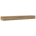 vidaXL Cadre de lit de rangement Chêne artisan 200x200 cm