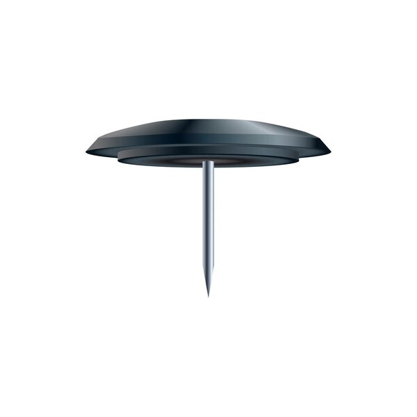 Boîte De 40 Punaises - Hauteur De Pointe 7mm - 10mm De Diamètre - Noir - Exacompta