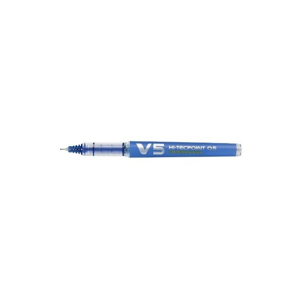 Roller Rechargeable V5 encre liquide Bleu Begreen Pointe Fine PILOT