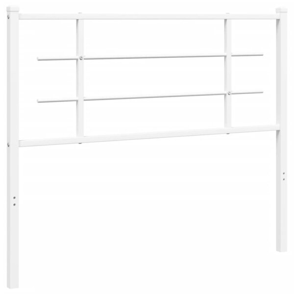 vidaXL Tête de lit de remplacement métal blanc 100 cm