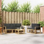 vidaXL Ensemble de canapés d'extérieur 6 Pièces