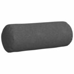 vidaXL Coussins d'accent 2 Pièces Gris foncé Ø 25 x 70 cm