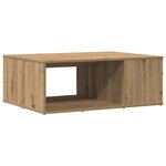 vidaXL Table basse chêne artisanal 90x67x33 cm bois d'ingénierie