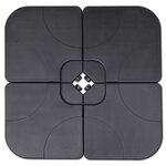 vidaXL Parasol de jardin avec base portable aluminium vert