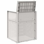 vidaXL Chaises de jardin salle à manger 2 Pièces Blanc et gris clair PP