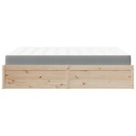 vidaXL Lit avec matelas 160x200 cm bois de pin massif