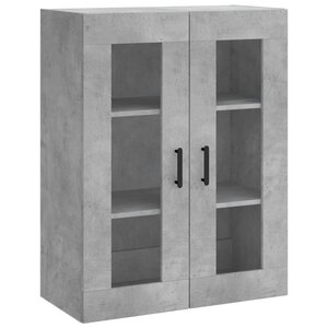 vidaXL Armoire murale gris béton 69 5x34x90 cm