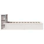 vidaXL Cadre de lit sans matelas blanc 90x200 cm bois de pin massif