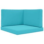 vidaXL Coussin de canapé d'extérieur Polyester Turquoise 80 x 80 cm
