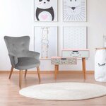 Fauteuil enfant en velours helsinki