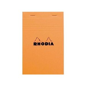 Bloc de direction orange 80 feuilles format A5 réglure 5x5 RHODIA