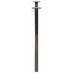 vidaXL Pieds de table à manger en forme de X  2 pièces  acier naturel  90 x (72-73) cm