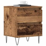 vidaXL Cabinet de chevet Bois ancien 40 x 35 x 50 cm Bois d'ingénierie