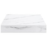 vidaXL Étagère Murale 4 Pièces Marbre blanc 23 x 23 5 x 4 cm